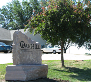 Oakhill assisted living sign